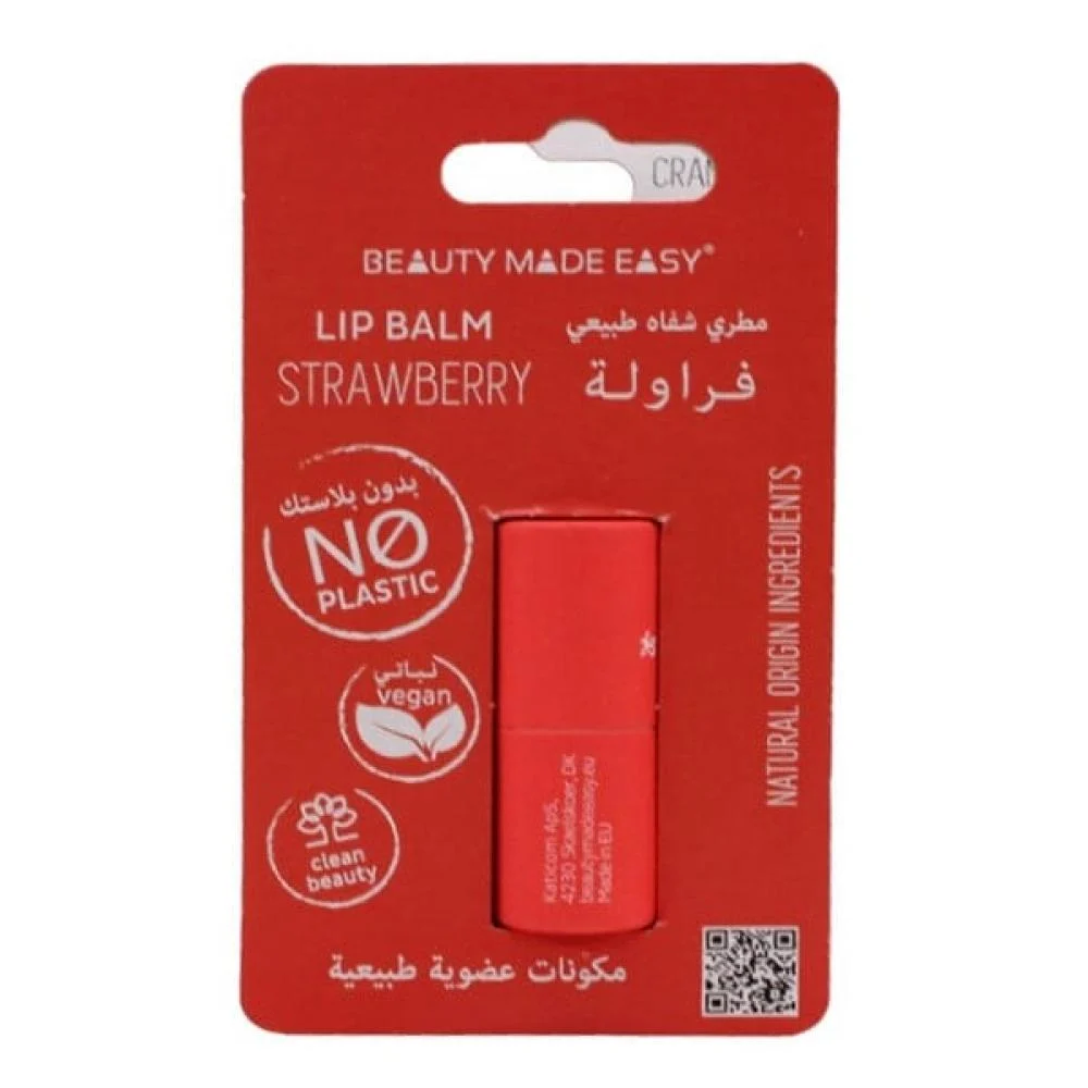 Paper Tube Lip Balm - STRAWBERRY