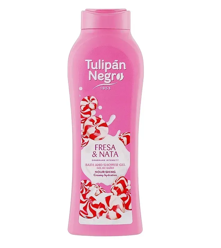 TULIPAN BATH & SHOWER GEL FRESA & NATA 650 ML